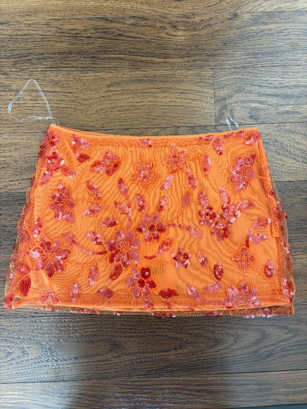 Pepper mayo Beaded Mini Skirt
